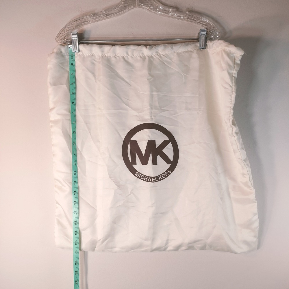 Michael Kors Cream Large Drawstring Dust Bag for Handbags/Purses 21x18.5